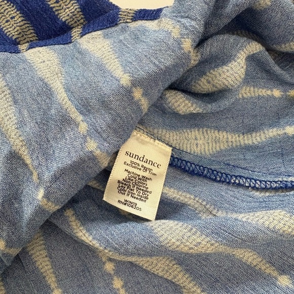 Sundance Efeite Blue Orange Boho Short Sleeve Top Size XS *See description - Picture 4 of 9